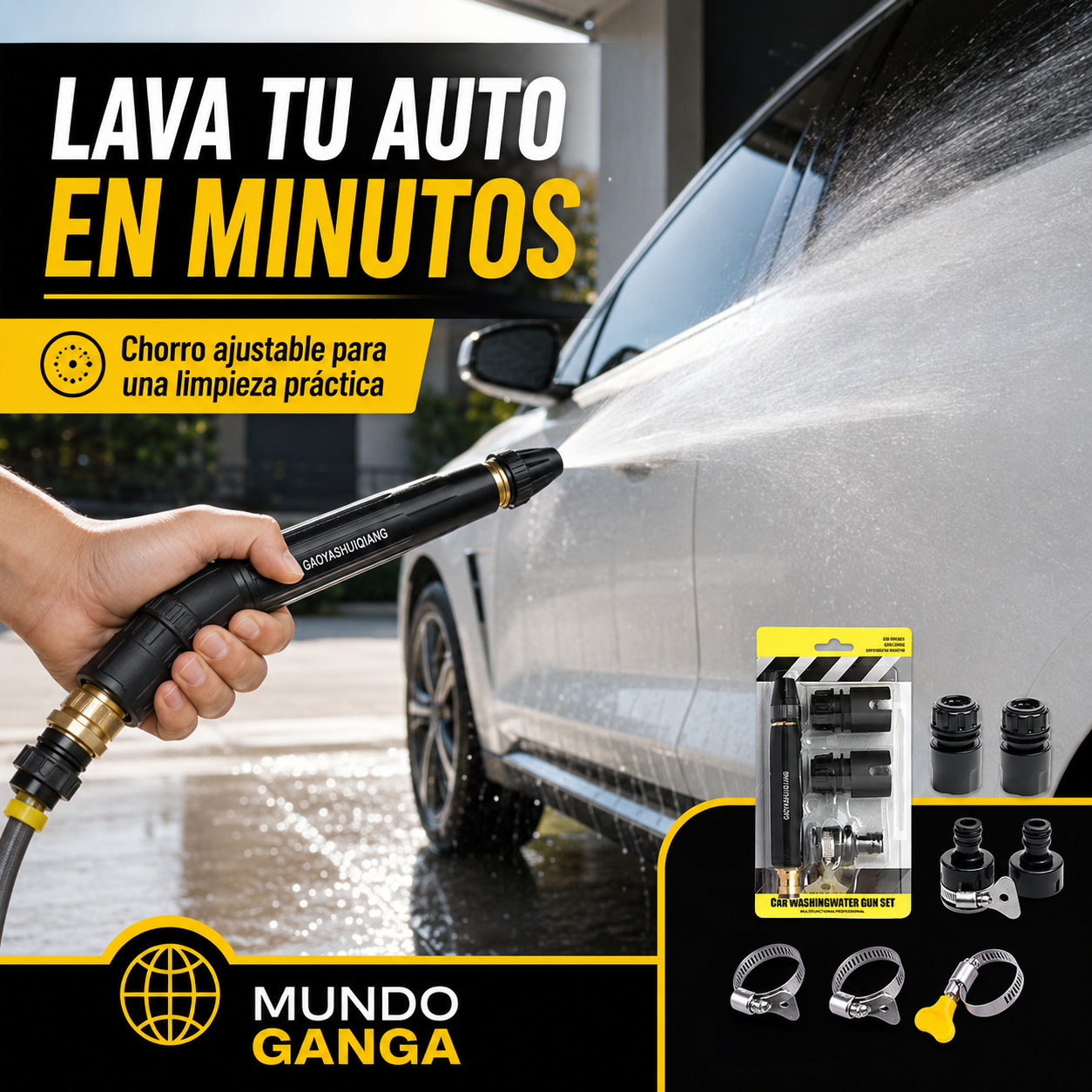 PISTOLA DE AGUA A PRESIÓN PARA MANGUERA