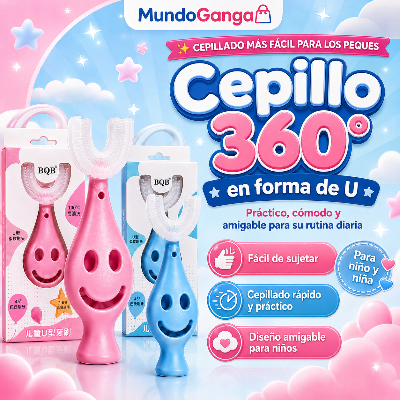 CEPILLO DENTAL INFANTIL 360° EN FORMA DE U