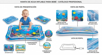 ALFOMBRA SENSORIAL DE AGUA PARA BEBÉS